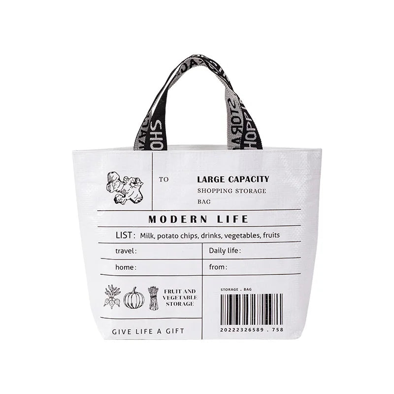 Sac de courses tote bag Blanc Small-Beige Small-Beige Large-Jaune Small-Stripe Large-Vert Large-ShopGET®