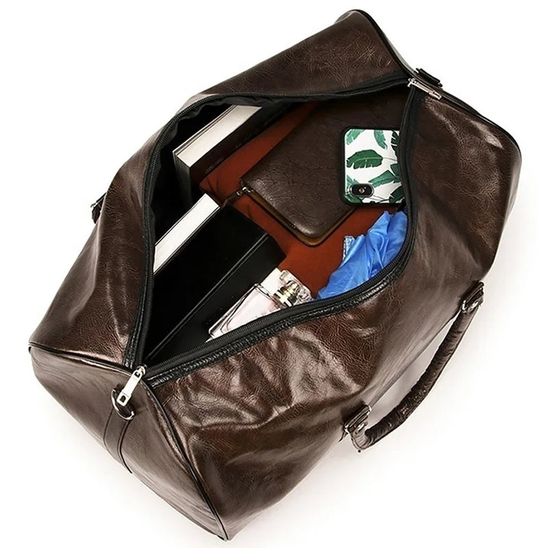 Sac weekend noir femme Marron-Café-Bleu-Noir-ShopGET®
