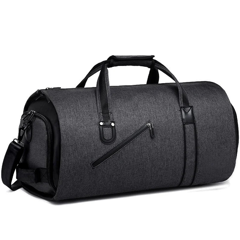 Sac weekend polyvalent pour homme Gris-Noir-ShopGET®