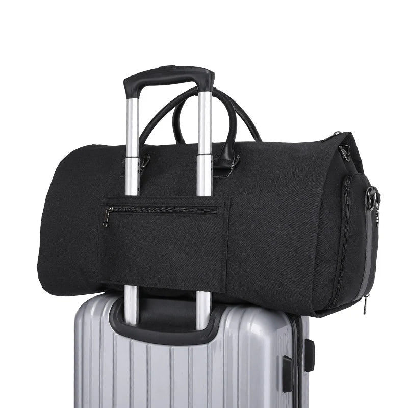 Sac weekend polyvalent pour homme Gris-Noir-ShopGET®