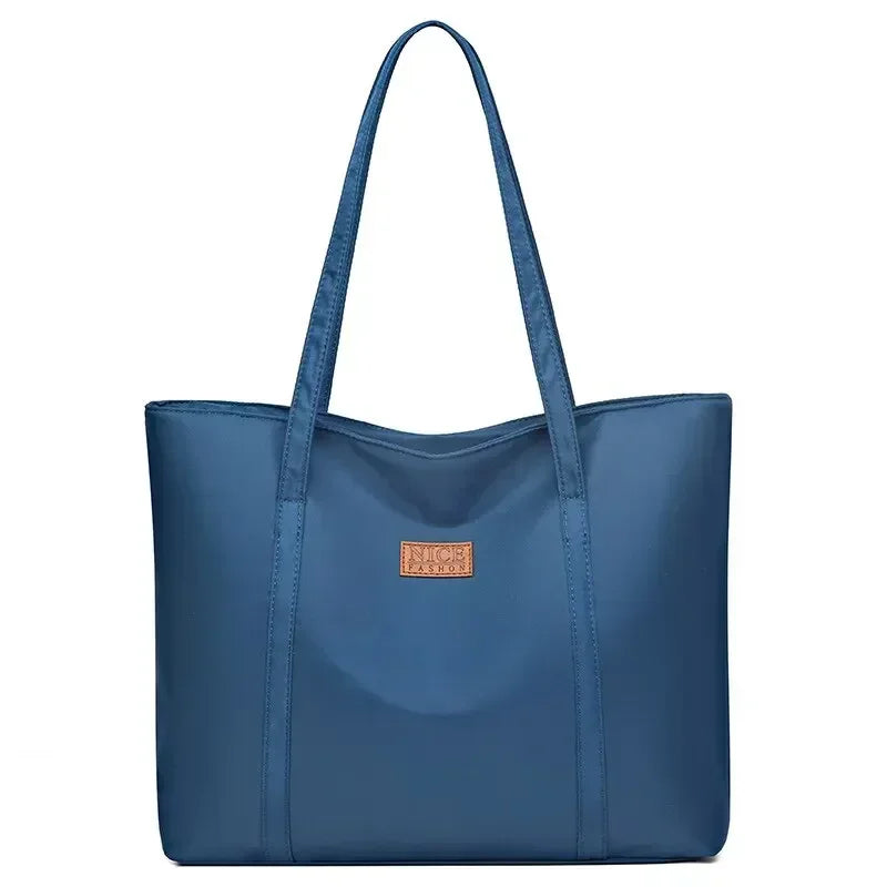 Sac cabas noir Oxford Rouge-Bleu-Gris et Blanc-Noir-ShopGET®