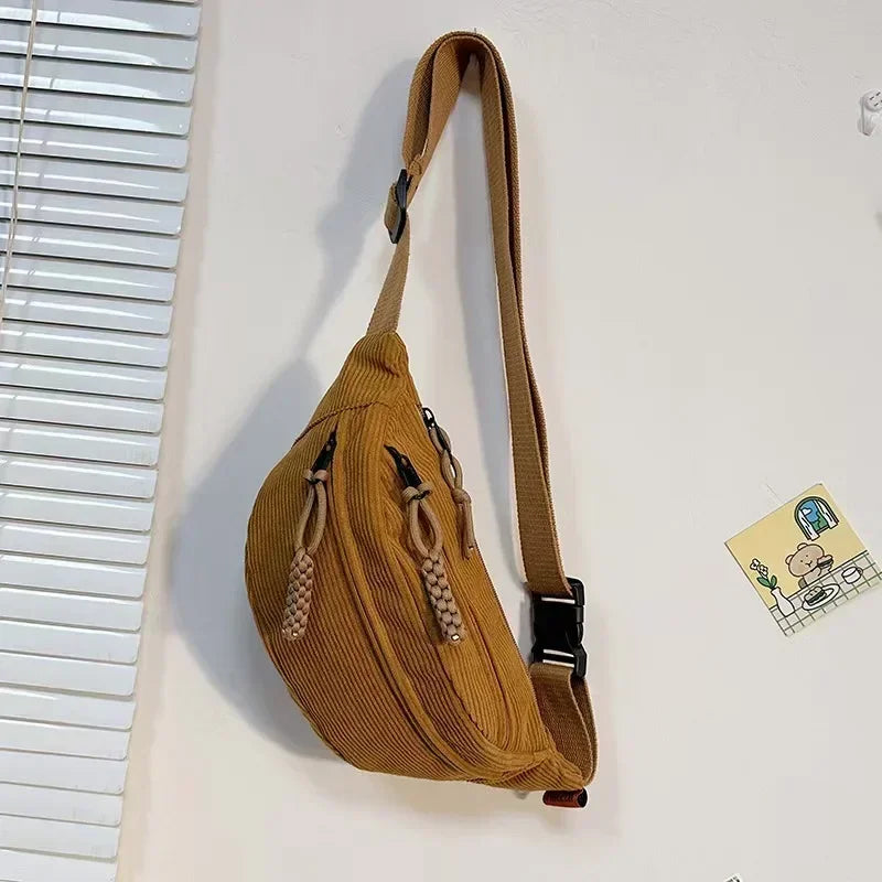 Sac banane marron pour homme