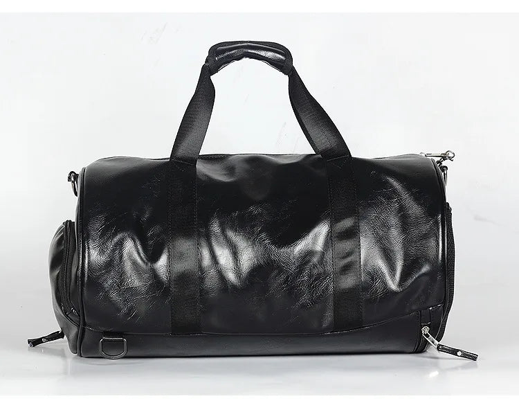 Sac polochon vintage de luxe Noir Jaune-Noir-Vert A-Vert B-ShopGET®