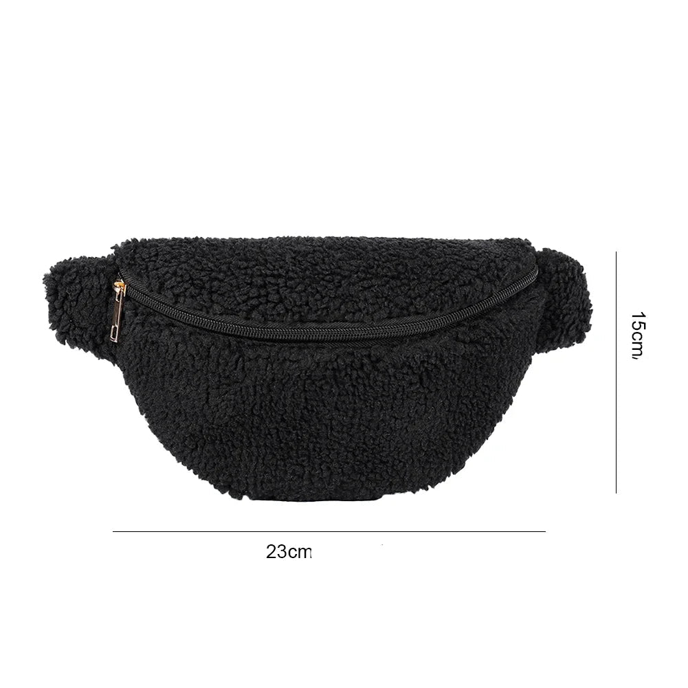 Sac banane velours côtelé noir original