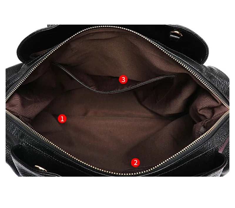 Sac cabas noir Luxury de première qualité Noir-ShopGET®