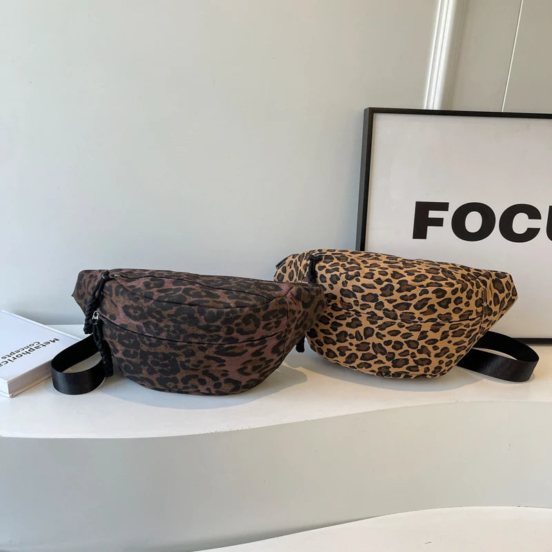 Sac banane bandoulière léopard