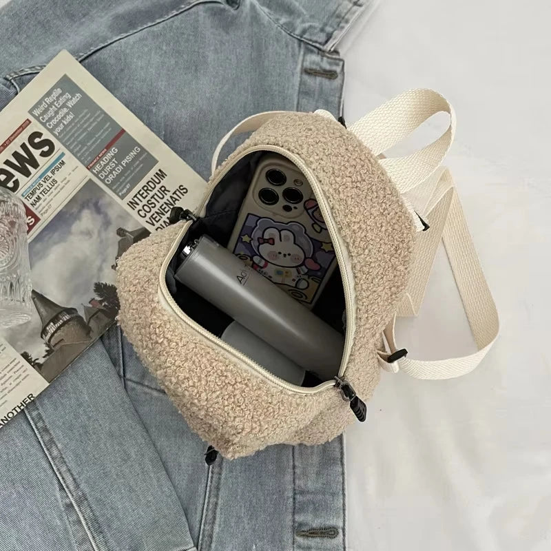 Petit sac banane velours carré