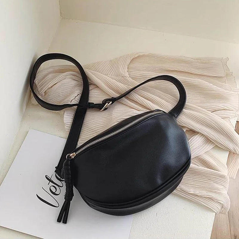 Sac banane en cuir camel
