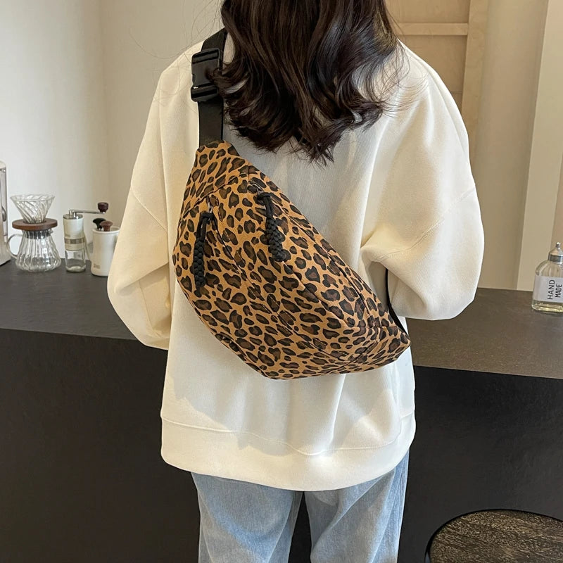 Sac banane bandoulière léopard