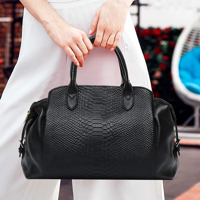 Sac cabas noir Luxury de première qualité Noir-ShopGET®