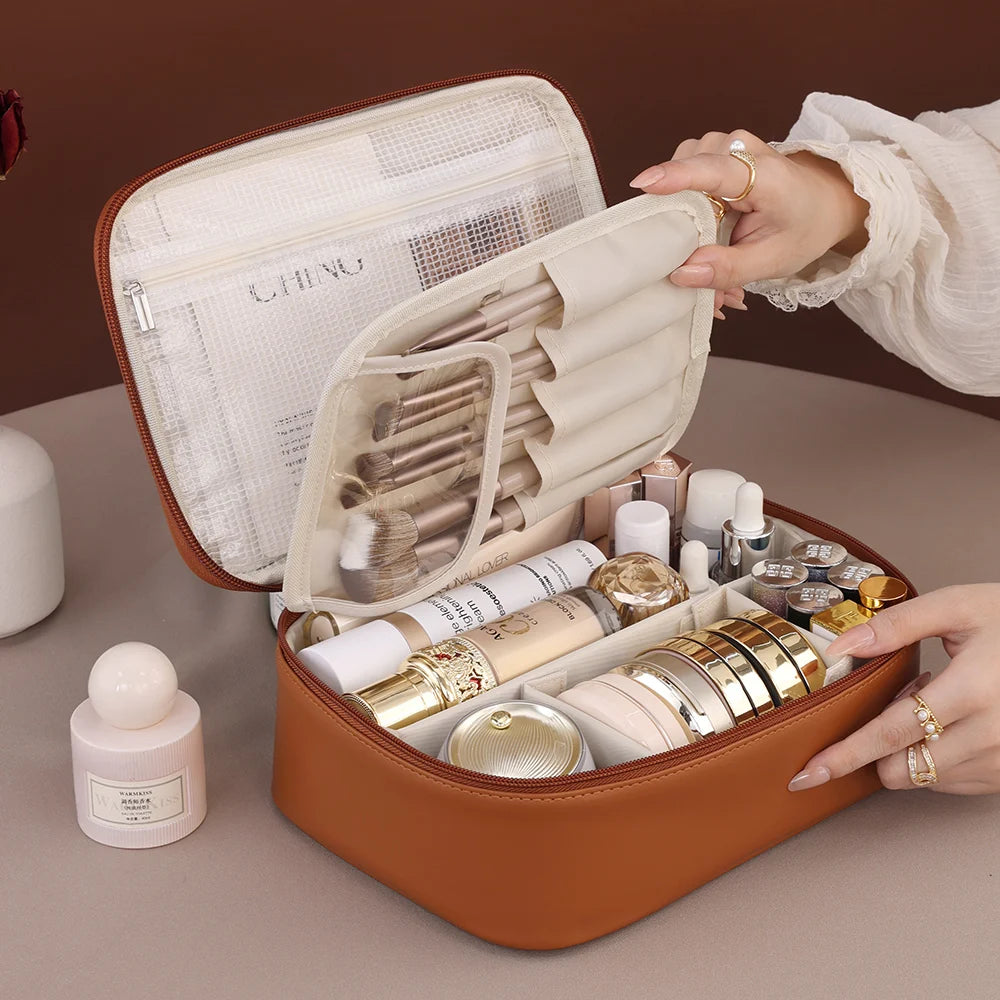 Trousse maquillage cuir femme - ShopGET®