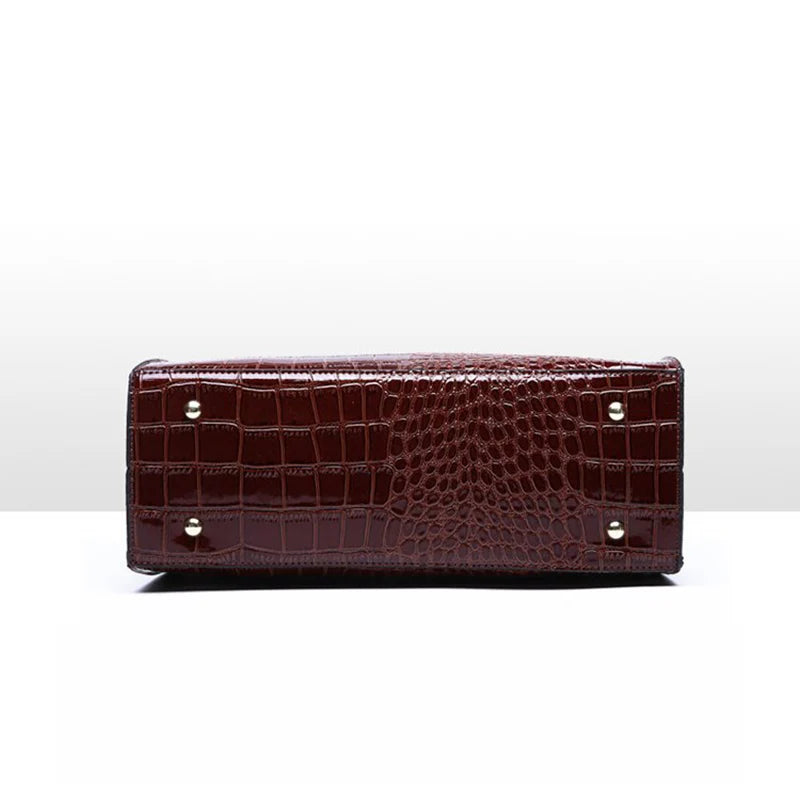 Sac cabas noir cuir souple de qualité Noir / 34x13x24cm-Rouge / 34x13x24cm-Marron / 34x13x24cm-ShopGET®