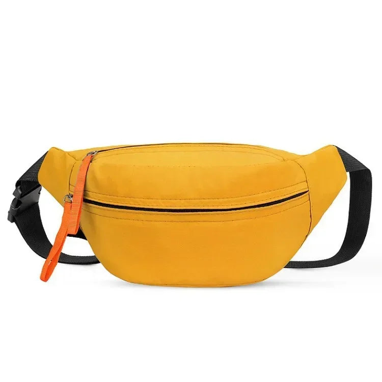 Sac banane en tissu solide pour homme