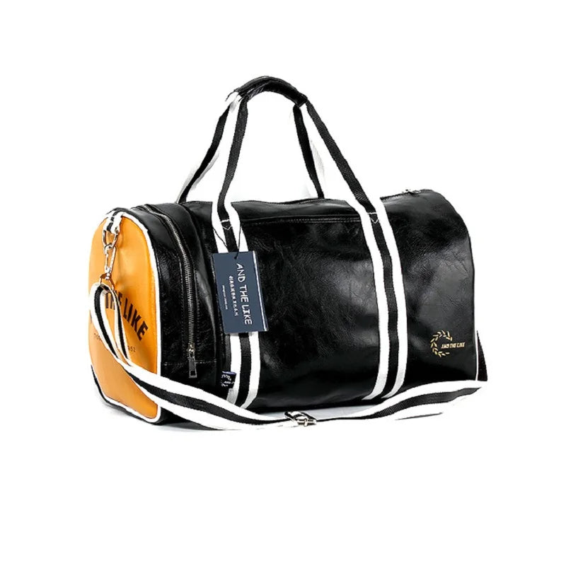 Sac polochon voyage femme original Noir-Noir Jaune-Bordeau-Bleu-ShopGET®