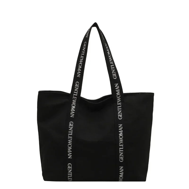 sac cabas tissu femme Noir-Beige-ShopGET®