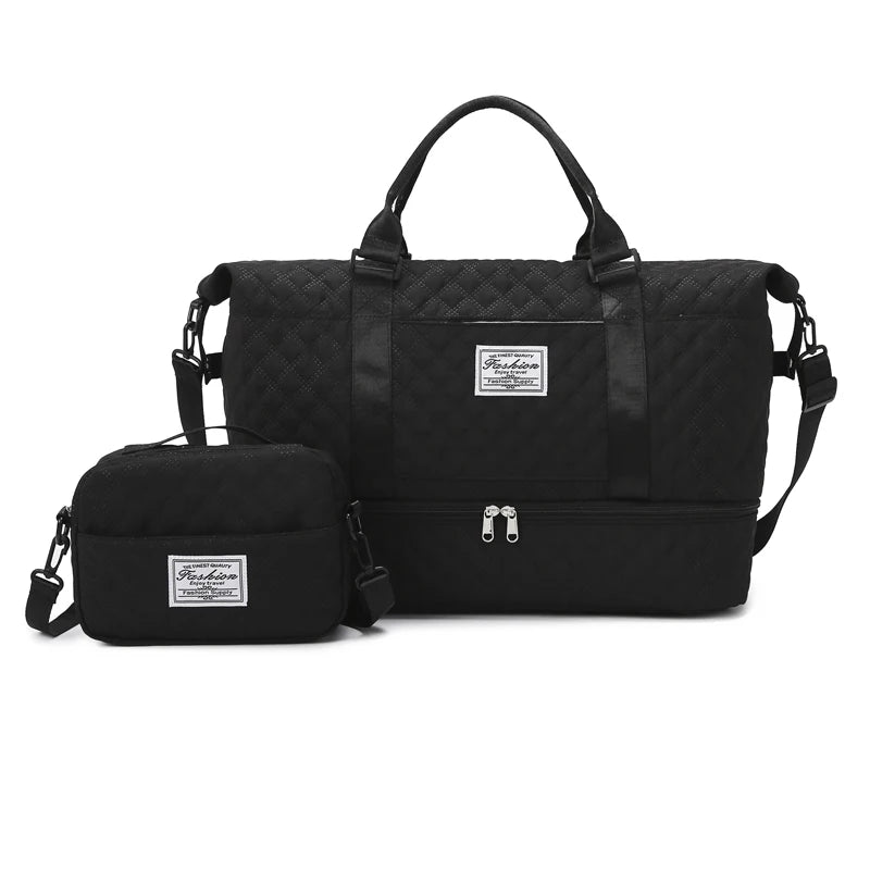 Sac weekend femme tissu Rose-Bleu-Blanc-Pourpre-Gris-Noir-ShopGET®