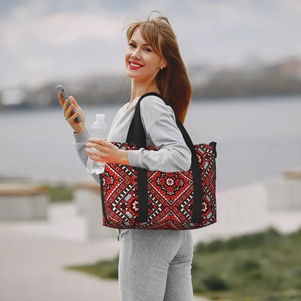 Sac cabas bohémien grand à compartiment - ShopGET®