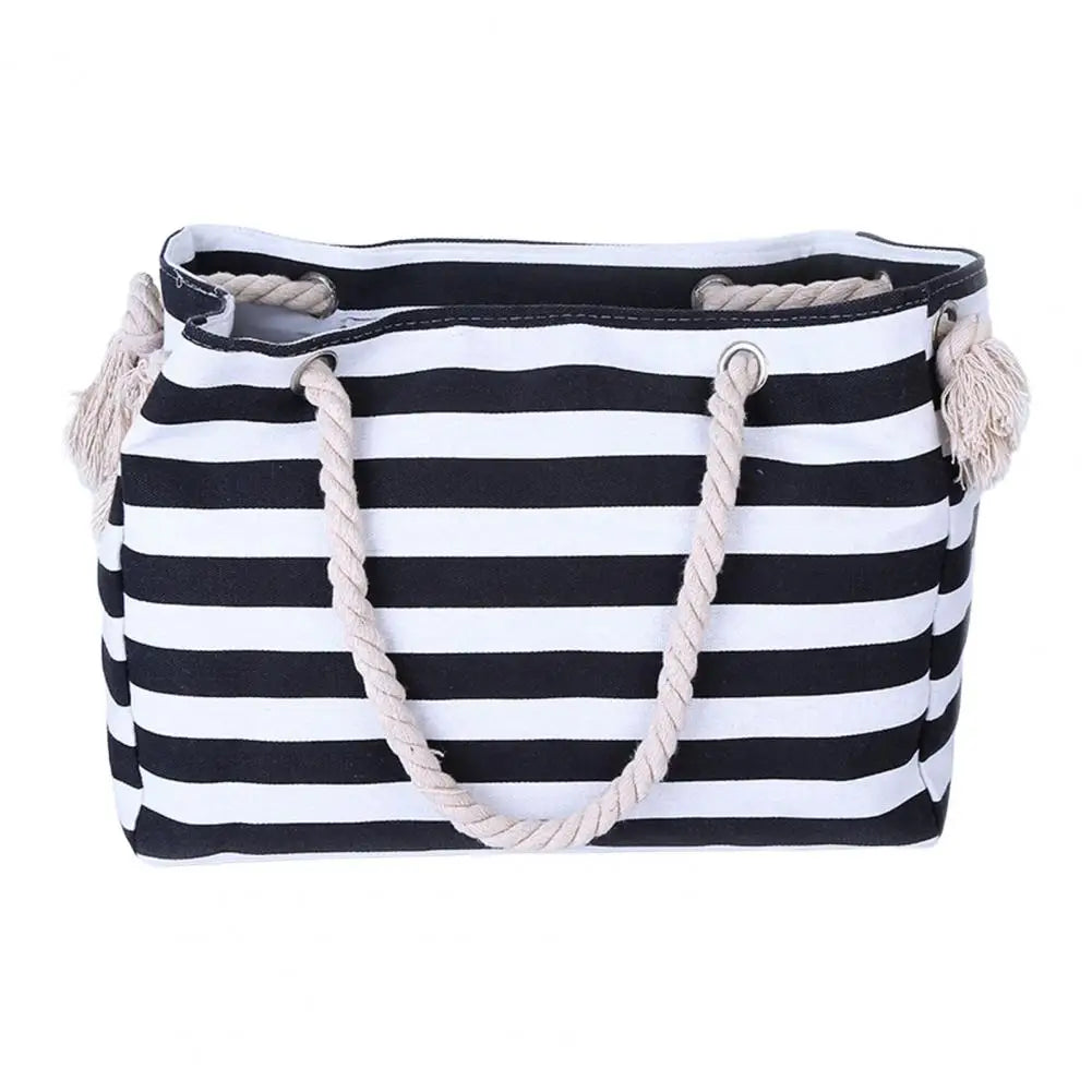 Cabas sac rectangulaire Bleu-Noir-ShopGET®