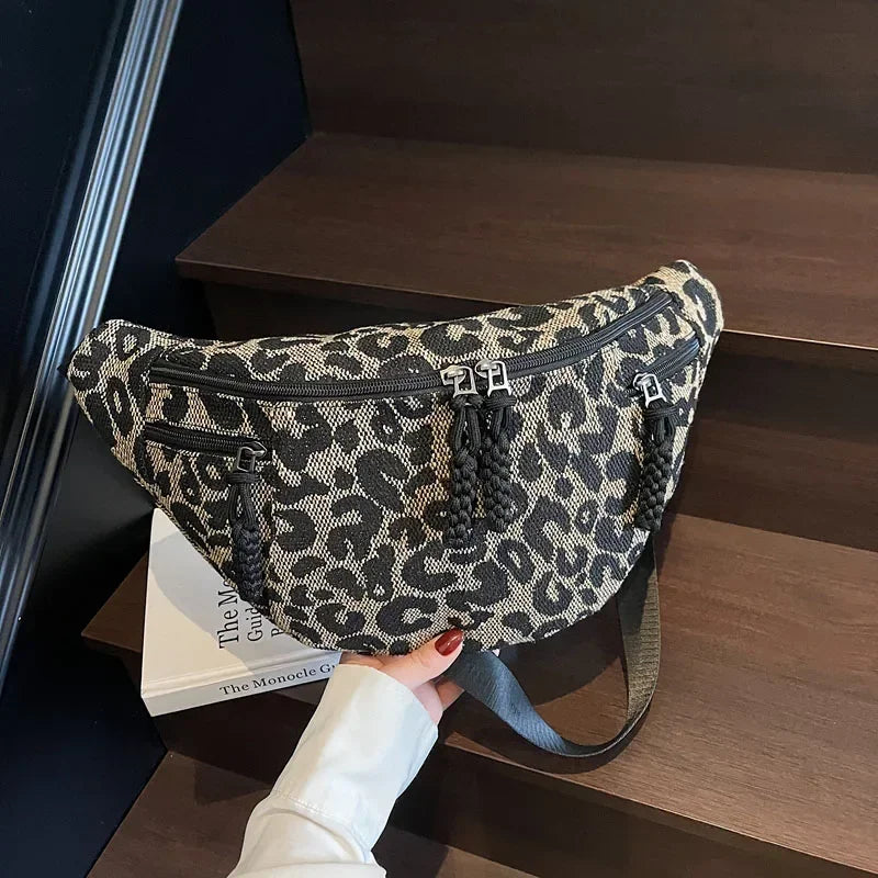 Sac banane léopard grande taille