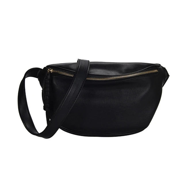 Sac banane en cuir camel