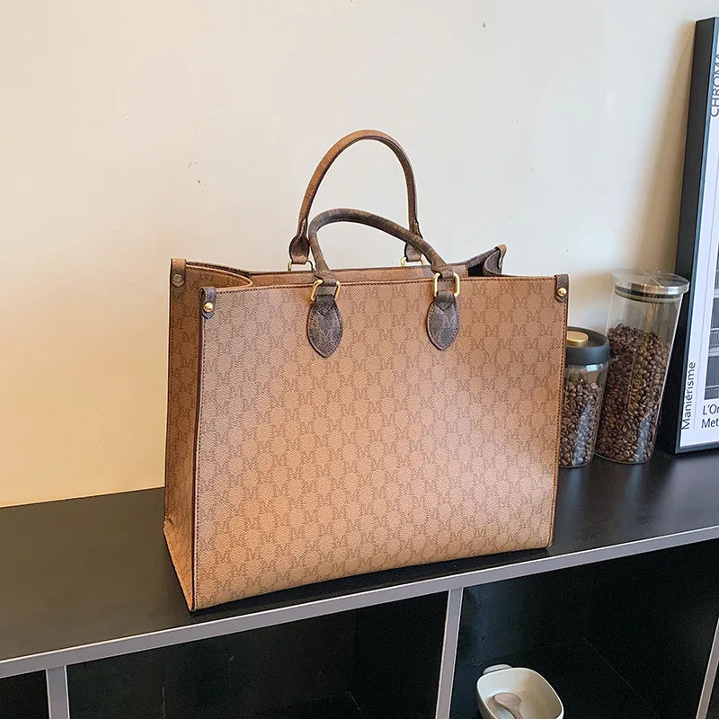Sac cabas femme mignon luxury Beige-Pourpre-Rose-Bleu-Blanc-Gris-Café-Café B-Marron-ShopGET®