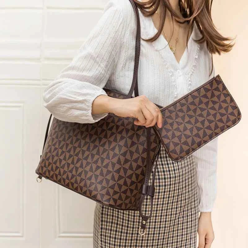 Grand sac cabas femme Blanc / 32x27x16cm / Offerte-Noir / 32x27x16cm / Offerte-Café / 32x27x16cm / Offerte-ShopGET®