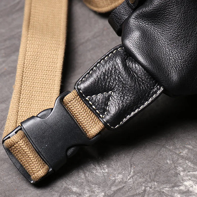 Sac banane homme luxe pas cher en cuir - ShopGET®