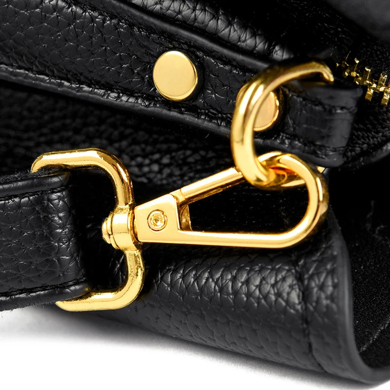 Sac cabas en cuir noir Rouge-Noir-Beige-Kaki-ShopGET®