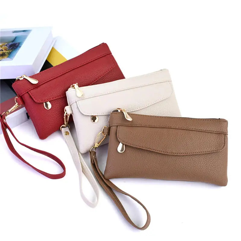Pochette femme de ville Noir-Rouge-Marron-Vert-Beige-Camel-Rose-ShopGET®