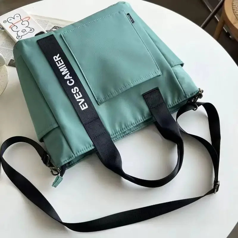 sac cabas tissu noir et blanc Vert-Beige-Bleu-Noir-ShopGET®