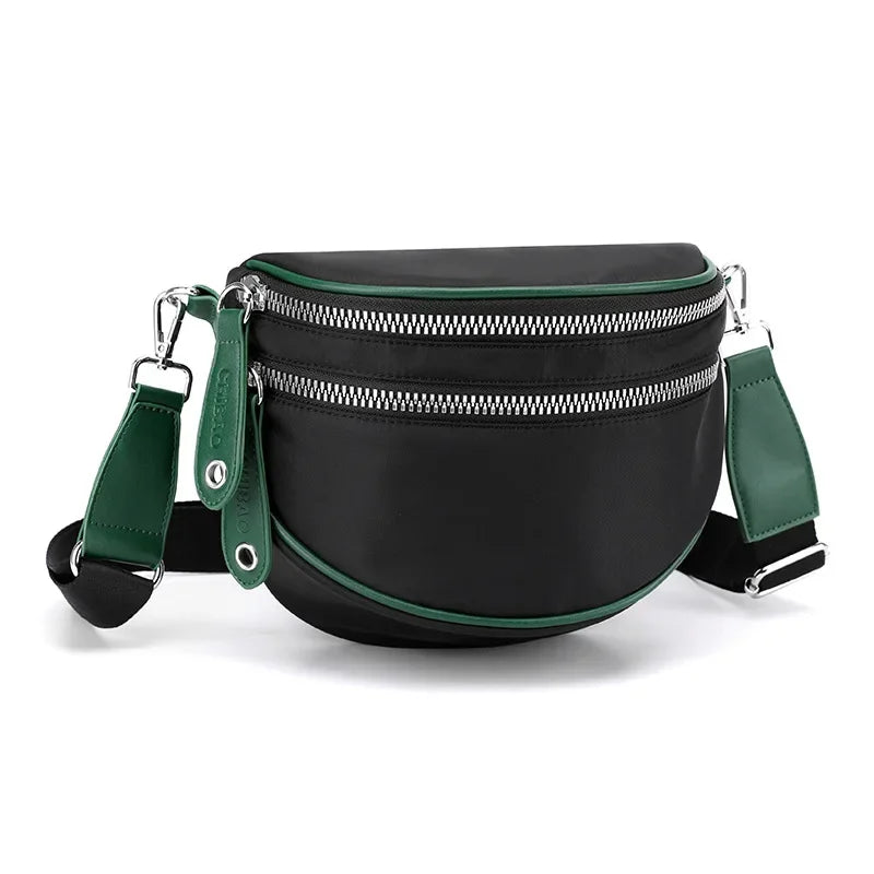 Sac banane femme chic kaki de très haut de gamme