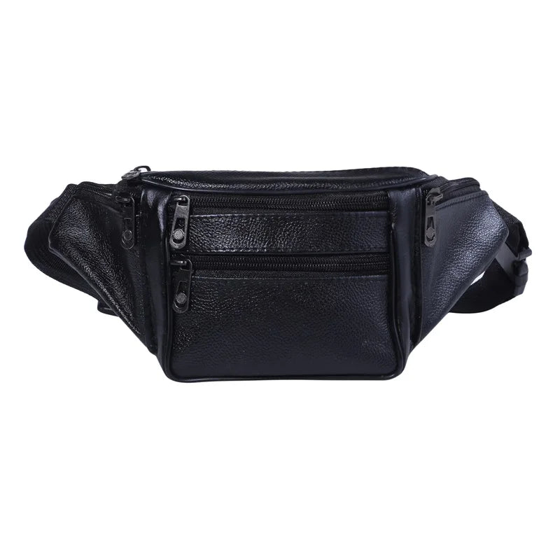 Sac banane en cuir homme