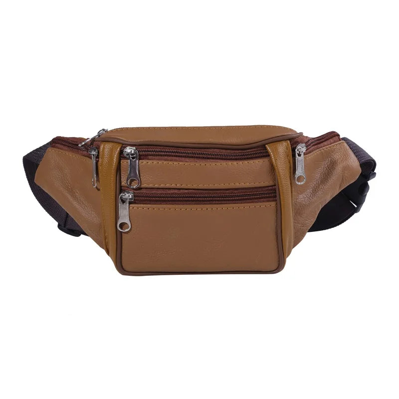 Sac banane en cuir homme
