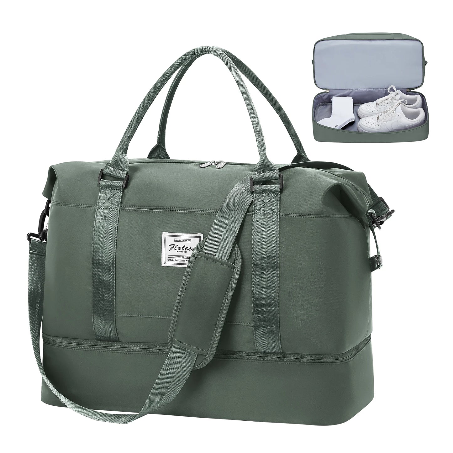 Sac weekend classique pour homme Bleu A-Bleu B-Noir-Beige-Pourpre-Vert-Gris-ShopGET®
