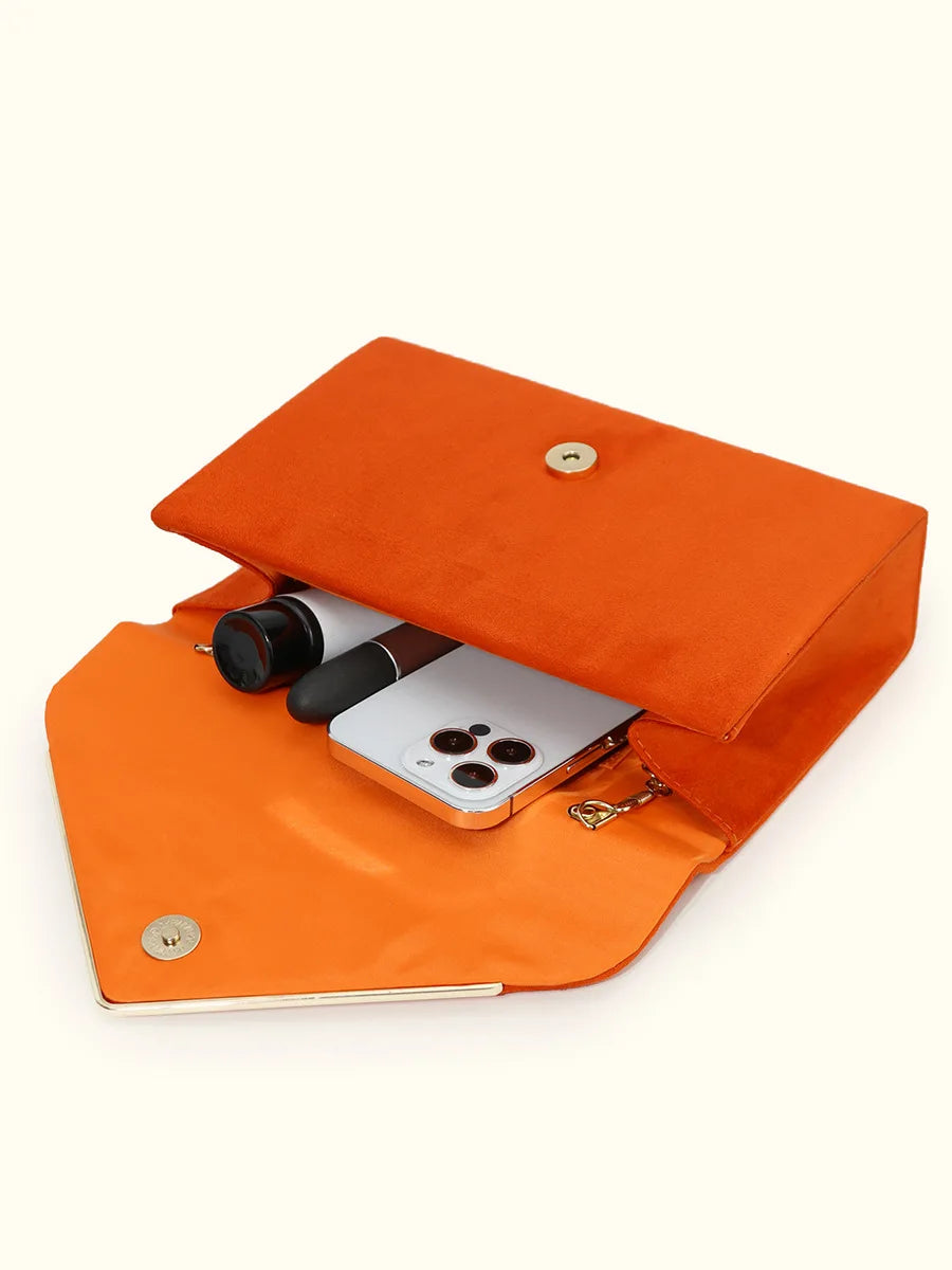 Pochette femme orange Rouge A-Rouge B-Noir-Beige-orange-ShopGET®