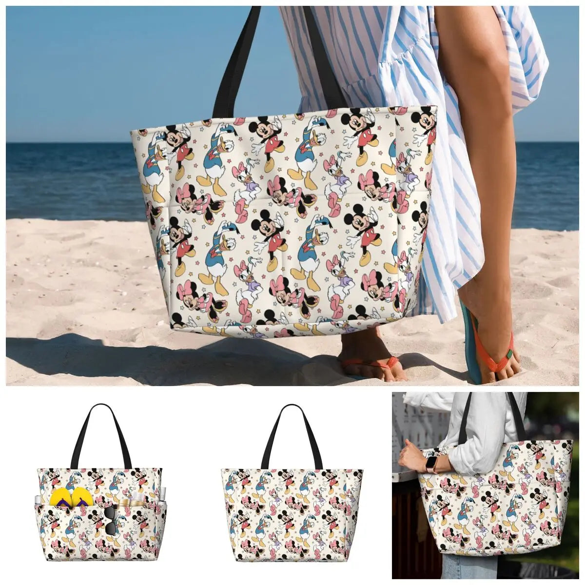 Sac weekend femme disney de couleur rose A-B-C-D-E-F-G-ShopGET®