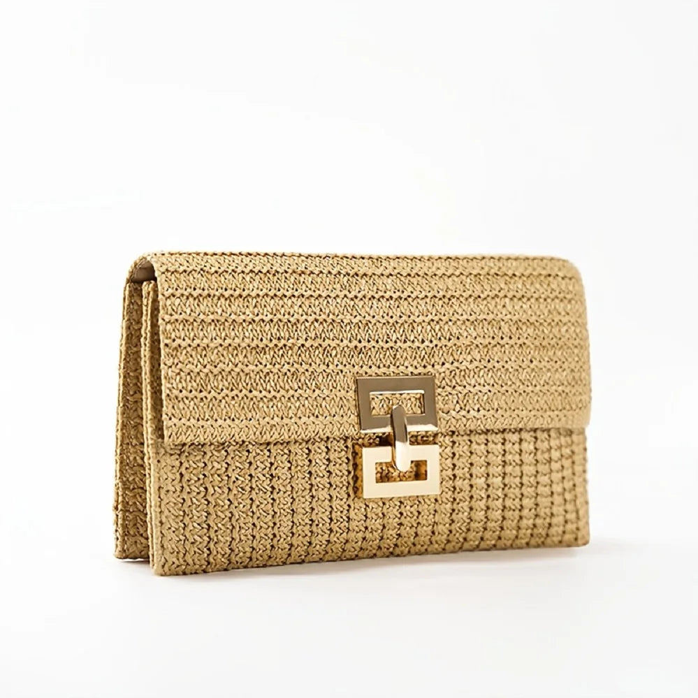 Pochette en tissu bohème Sac à chaine-Multicolore-Apricot-ShopGET®