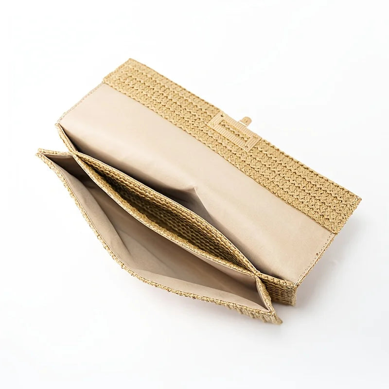 Pochette en tissu bohème Sac à chaine-Multicolore-Apricot-ShopGET®