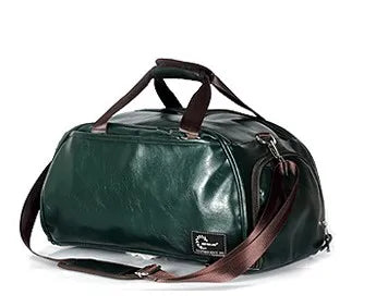 Sac polochon messenger Vert-Noir-ShopGET®