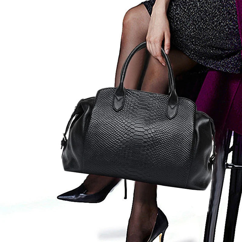 Sac cabas noir Luxury de première qualité Noir-ShopGET®