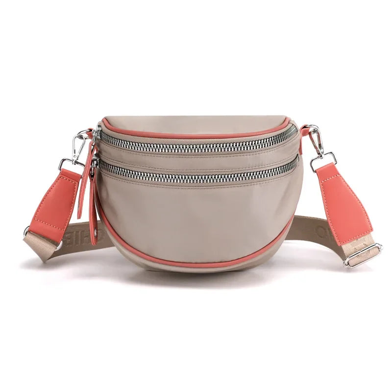 Sac banane femme chic kaki de très haut de gamme