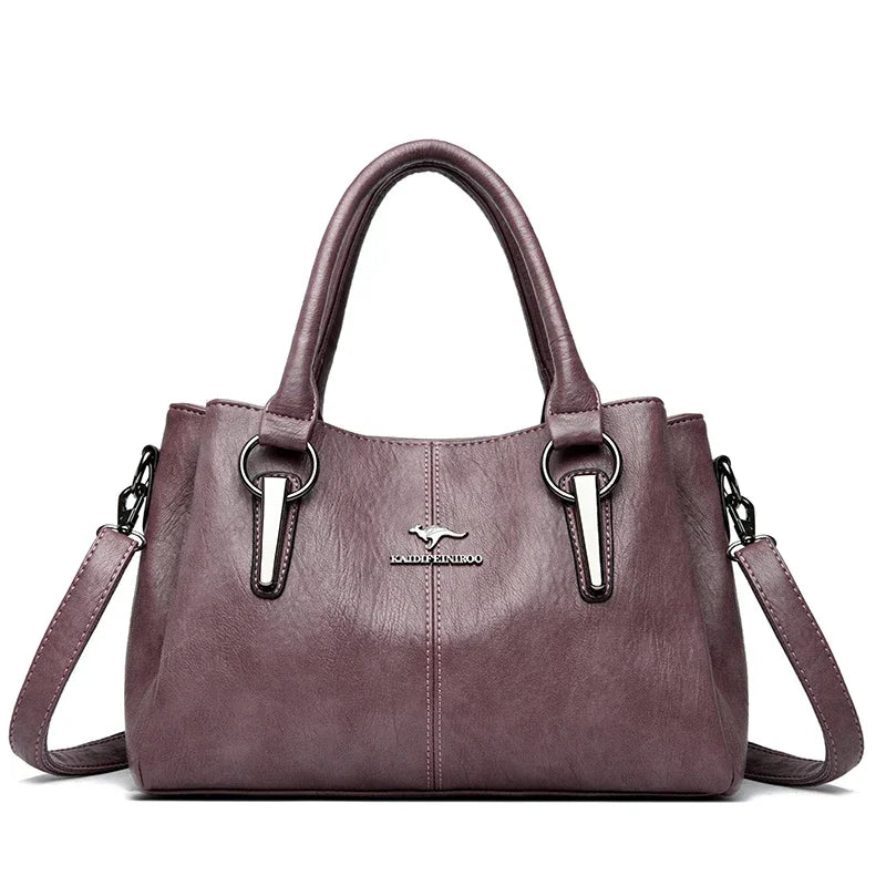 Sac cabas noir souple à bandoulière kangourou Noir-Gris-Jaune-Burgundy-Gris A-Burgundy A-Pourpre-Marron-ShopGET®