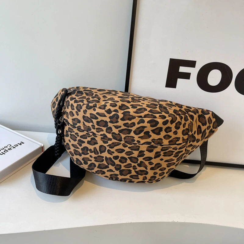 Sac banane bandoulière léopard