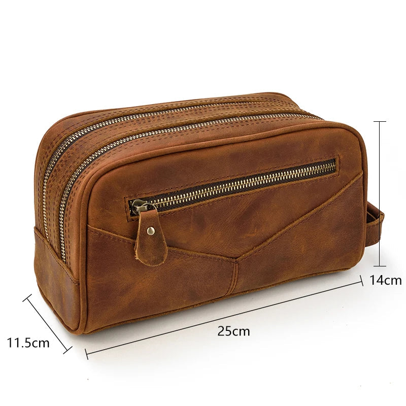 Trousse de toilette homme pas cher en cuir - ShopGET®