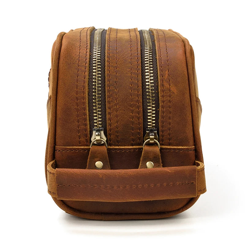 Trousse de toilette homme pas cher en cuir - ShopGET®