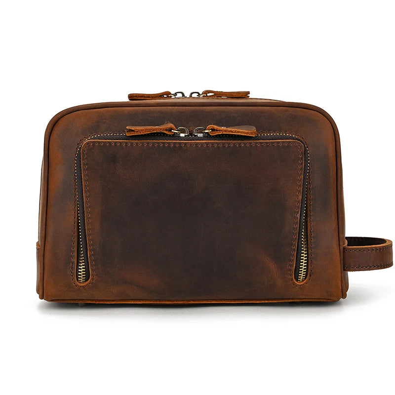 Trousse de toilette homme pas cher en cuir - ShopGET®