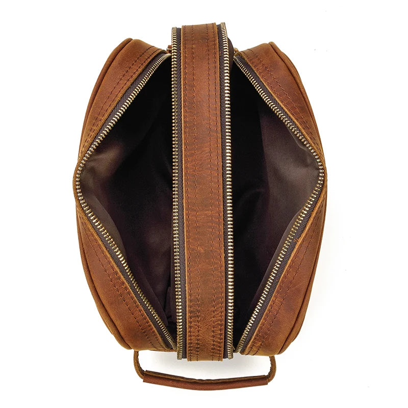 Trousse de toilette homme pas cher en cuir - ShopGET®