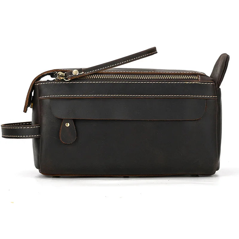 Trousse de toilette homme pas cher en cuir - ShopGET®
