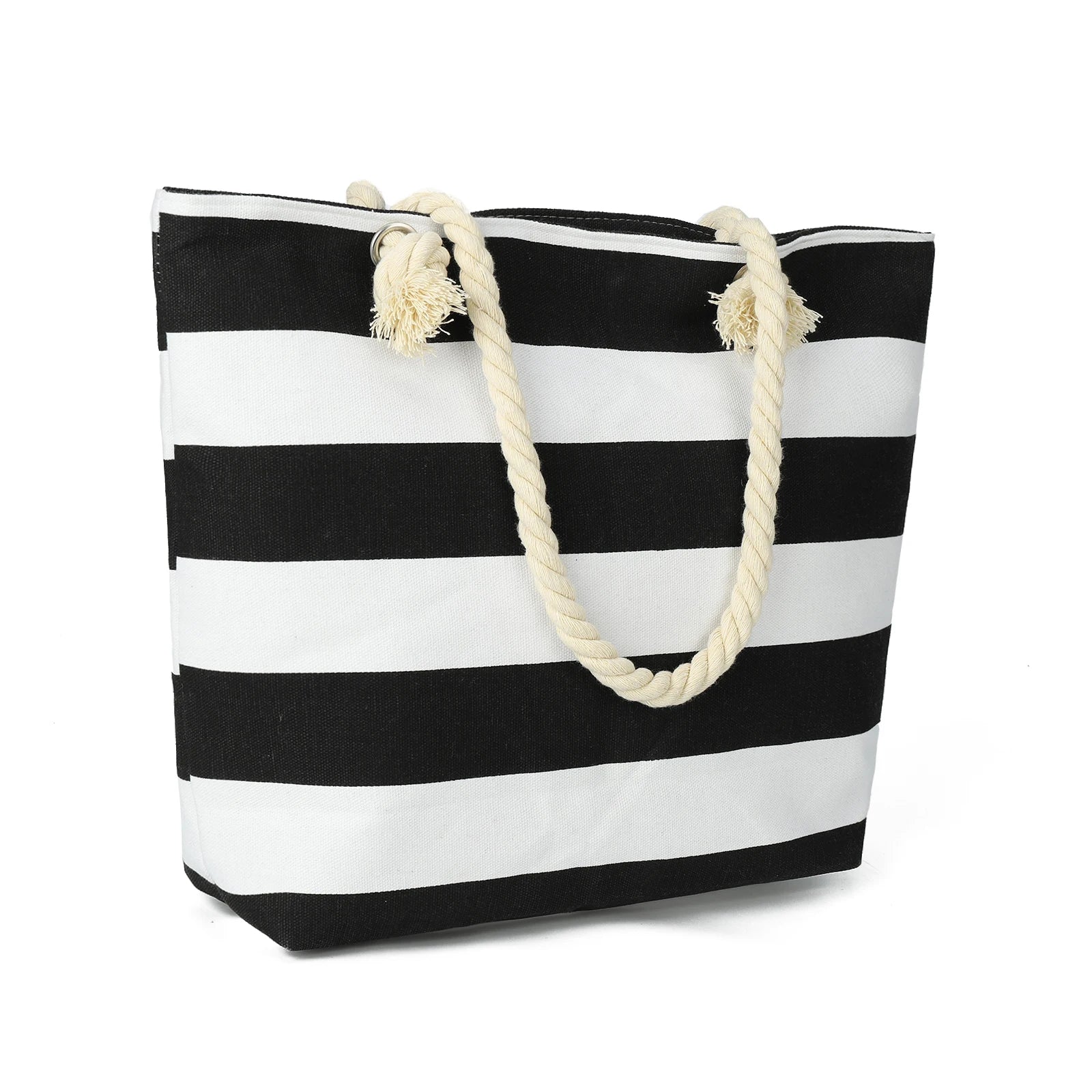 Cabas sac à rayures A-B-C-D-E-F-G-H-I-ShopGET® 