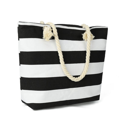 Cabas sac à rayures A-B-C-D-E-F-G-H-I-ShopGET® 